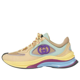 Кроссовки run 'yellow suede' Gucci, желтый 746939-aab62-9342 | yellow