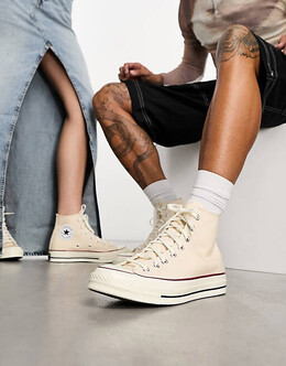 Белоснежные кроссовки унисекс Converse Chuck 70 Hi 202556355 | ivory
