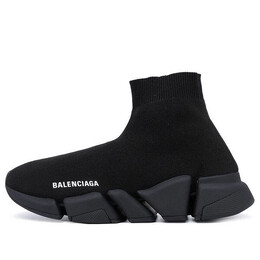 Кроссовки speed 2.0 sneakers 'black shiny knit with black sole unit' Balenciaga, черный 636833w2af31000 | black/white