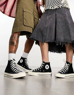 Черные кроссовки унисекс Converse Chuck 70 Hi 202601975 | black