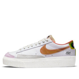 Кроссовки блейзер низкая платформа Nike, белый dm5451-611 | white/orange